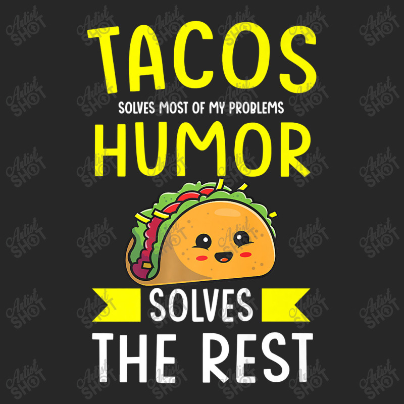 Tacos Solves Most Of My Problems Humor Solves The Rest Mexi Premium T Men's T-shirt Pajama Set | Artistshot