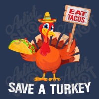 Turkey Eat Tacos Funny Thanksgiving Shirt Mexican Sombrero Premium T S Men Denim Jacket | Artistshot