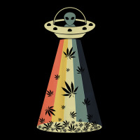 Vintage Alien Weed Pot Leaf Ufo Abduction Marijuana Cannabis T Shirt Men's 3/4 Sleeve Pajama Set | Artistshot