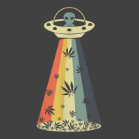 Vintage Alien Weed Pot Leaf Ufo Abduction Marijuana Cannabis T Shirt Vintage T-shirt | Artistshot