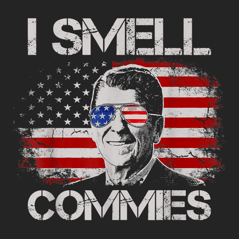 Vintage American Flag Funny Political I Smell Commies T Shirt 3/4 Sleeve Shirt | Artistshot