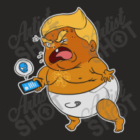 Baby Trump Crying Tweet Ladies Fitted T-shirt | Artistshot