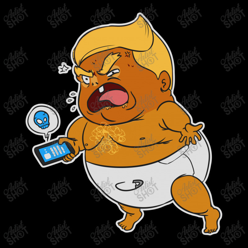 Baby Trump Crying Tweet Maternity Scoop Neck T-shirt by Blue | Artistshot