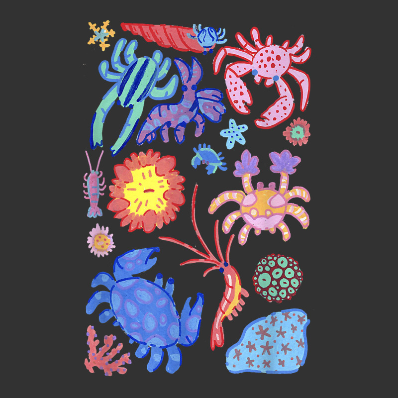 Colorful Crabs Shrimp Anemone Reef Aquarium Coral Painting T Shirt Baby Bodysuit by atereldoegevbm | Artistshot