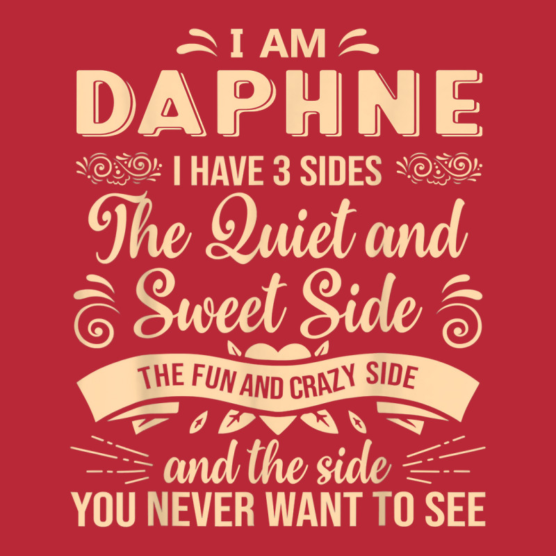 Daphne First Name Surname Funny Saying I Have 3 Sides T Shirt Women's V-Neck T-Shirt by atereldoegevbm | Artistshot