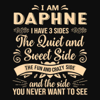 Daphne First Name Surname Funny Saying I Have 3 Sides T Shirt Crop Top | Artistshot