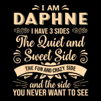 Daphne First Name Surname Funny Saying I Have 3 Sides T Shirt Cropped Sweater | Artistshot