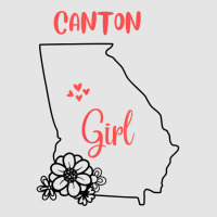 I Love State Of Georgia Flower Outline Canton City Girl T Shirt Exclusive T-shirt | Artistshot