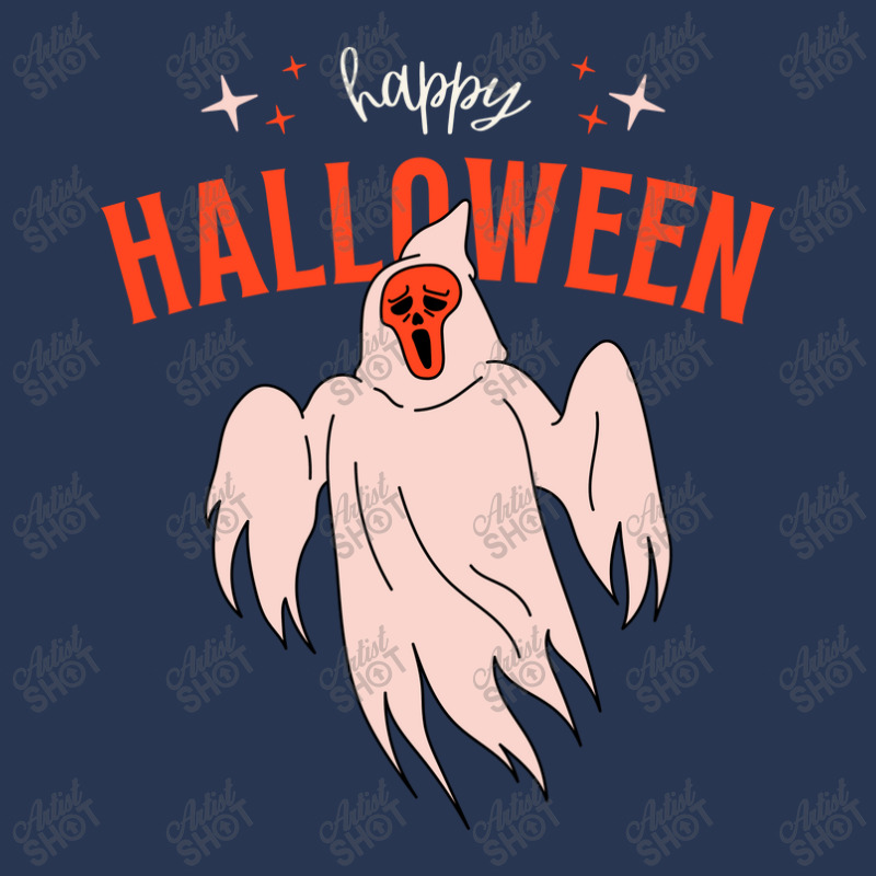 Orange Modern Scary Illustration Happy Halloween Ladies Denim Jacket by Oxizn | Artistshot