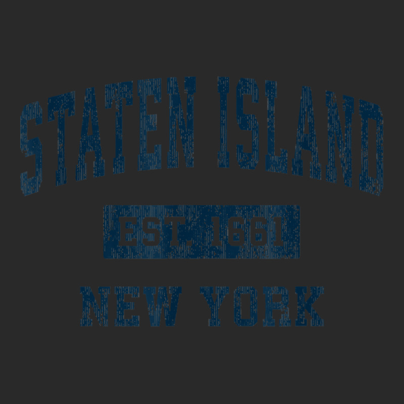 Staten Island New York Ny Vintage Sports Design Navy Print T Shirt Printed hat by husserllpr | Artistshot