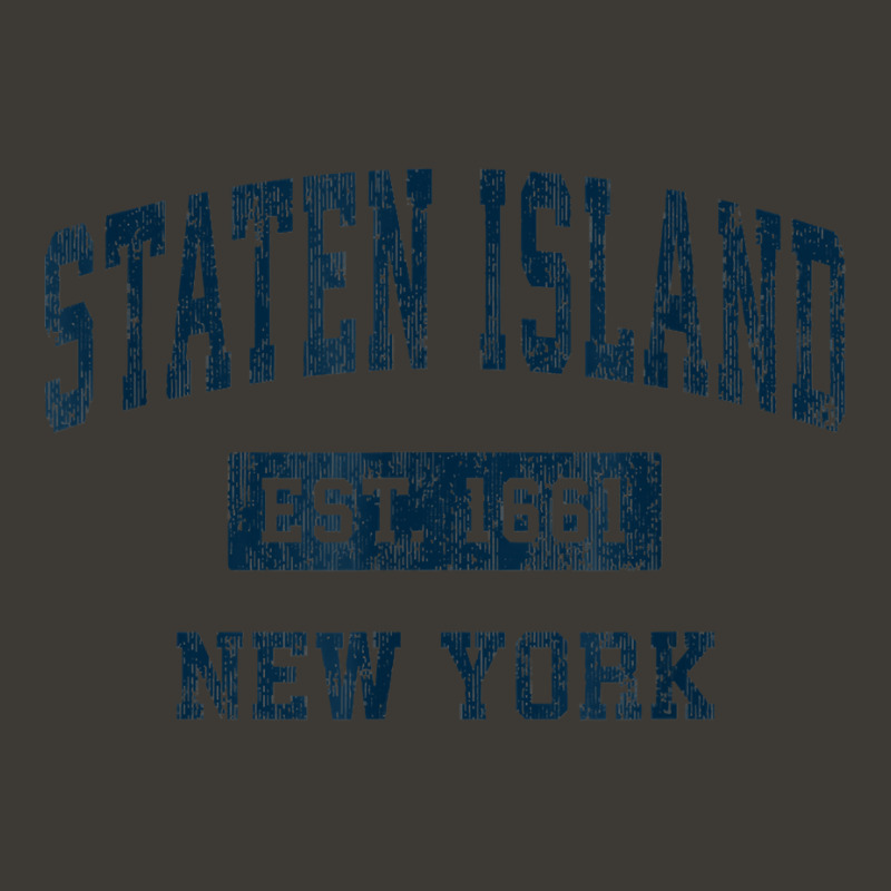 Staten Island New York Ny Vintage Sports Design Navy Print T Shirt Bucket Hat by husserllpr | Artistshot