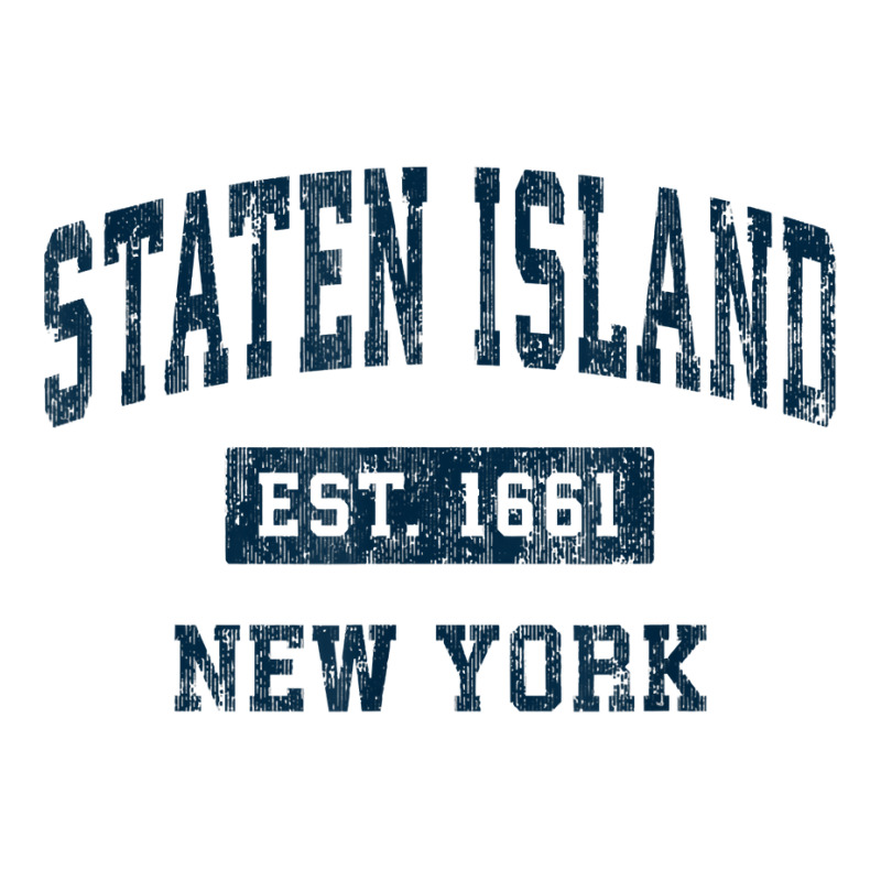 Staten Island New York Ny Vintage Sports Design Navy Print T Shirt Youth Tee by husserllpr | Artistshot