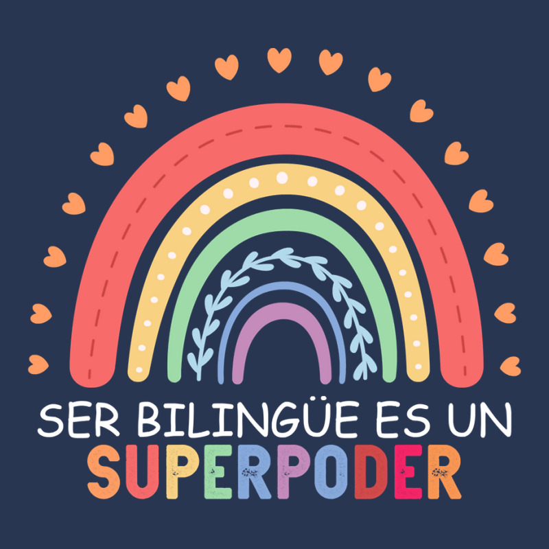 Ser Bilingue Es Un Superpoder Spanish Teacher Back To School Pullover Men Denim Jacket by yepesfoloudeni | Artistshot