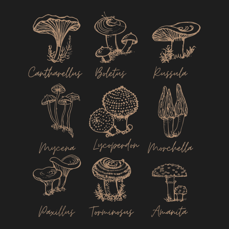 Fungi Mushroom Lover Mycology Vintage Goth Style Classic T-shirt by Hoang95 | Artistshot