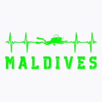 Maldives Scuba Diving Maldives Souvenir Heartbeat Diving T Shirt T-shirt | Artistshot