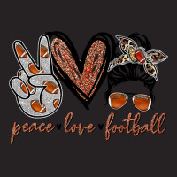 Football Peace Love Football Funny Leopard Sporty 355 Vintage Cap | Artistshot