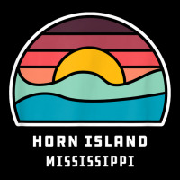 Horn Island Mississippi Retro Minimalist Ocean Wave Sunset T Shirt Toddler Sweatshirt | Artistshot