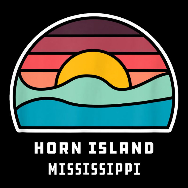 Horn Island Mississippi Retro Minimalist Ocean Wave Sunset T Shirt Toddler Sweatshirt by peersodshamiw8 | Artistshot