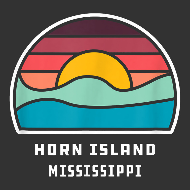 Horn Island Mississippi Retro Minimalist Ocean Wave Sunset T Shirt Baby Bodysuit by peersodshamiw8 | Artistshot