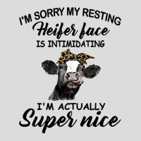 Cow Cattle Womens Funny Cow Im Sorry My Resting Heifer Face Is Intimid Men's Polo Shirt | Artistshot