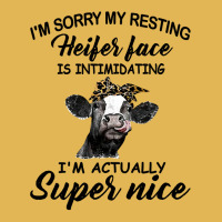 Cow Cattle Womens Funny Cow Im Sorry My Resting Heifer Face Is Intimid Vintage Hoodie And Short Set | Artistshot