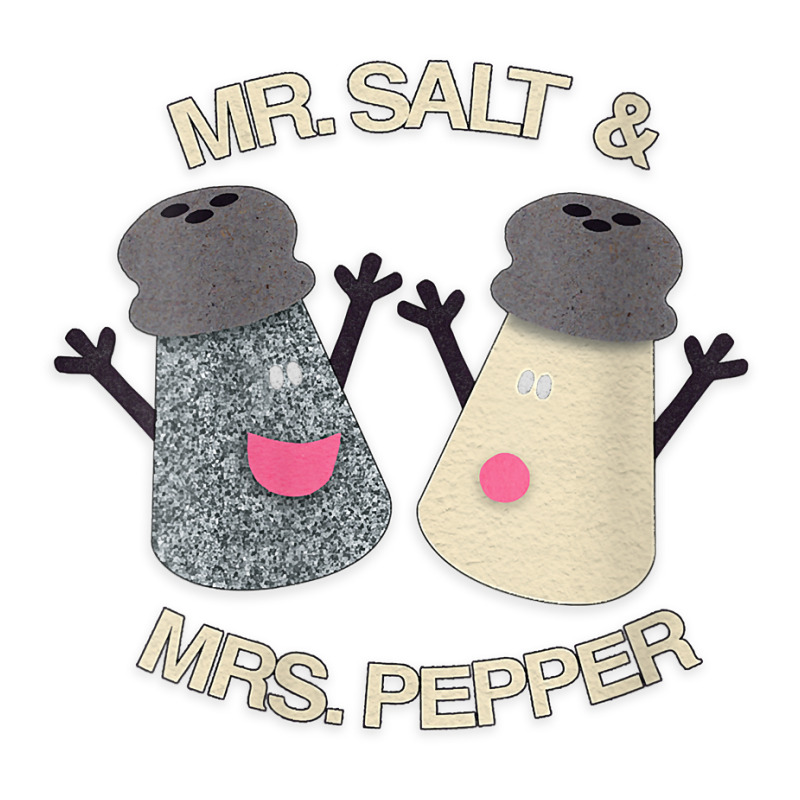 Custom Womens Blue's Clues Mr. Salt & Mrs. Pepper V Neck T Shirt