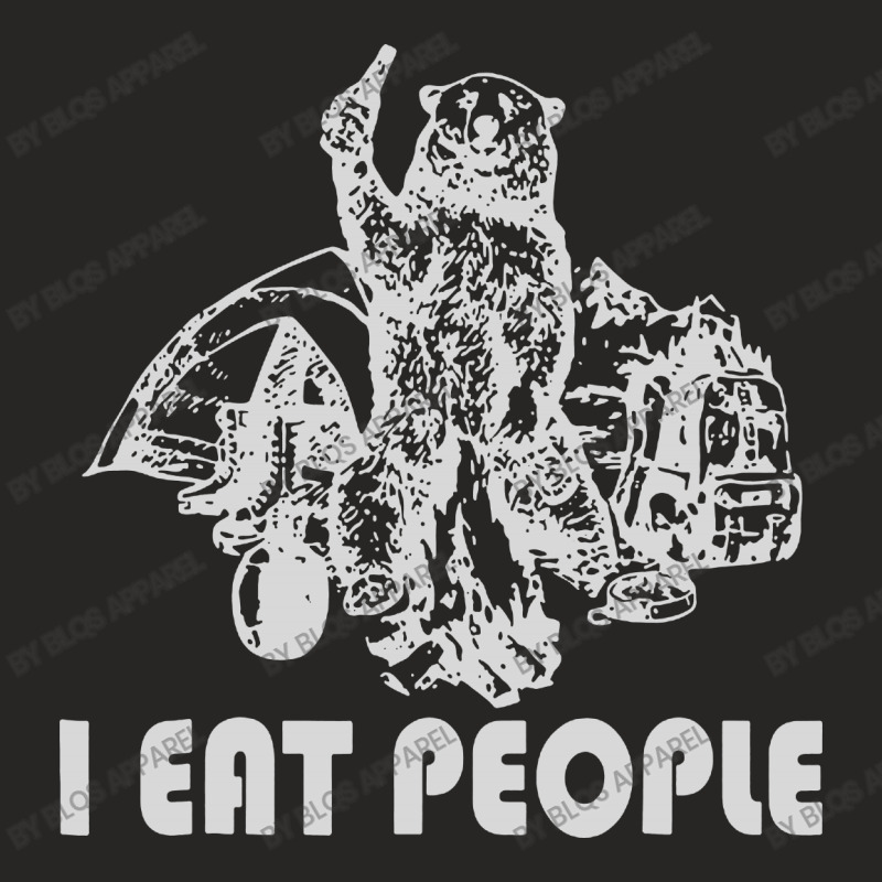 I Eat People Bear Ladies Fitted T-Shirt by BLQS Apparel | Artistshot