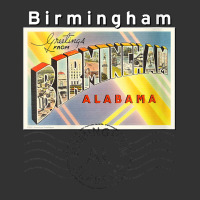 Womens Birmingham Alabama Al Large Letter Postcard Postmarked V Neck T Baby Bodysuit | Artistshot