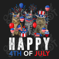 Cute Red White Blue Maine Coon Patriotic Happy 4th Of July T Shirt Classic T-shirt | Artistshot