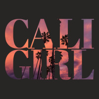 Cali Girl I Love California Palm Tree Sunset Summer Beach Pullover Hoo Ladies Fitted T-shirt | Artistshot