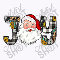 Western Texas Leopard Plaid Cow Print Santa Christmas Joy T Shirt Tank Top | Artistshot