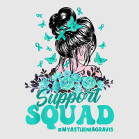 Support Squad Messy Bun Butterfly Myasthenia Gravis T Shirt Hoodie & Jogger Set | Artistshot