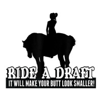 Funny Ride A Draft Horse T Shirt For Women Riders Men's T-shirt Pajama Set | Artistshot