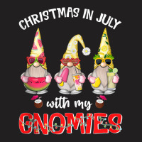 Funny Summer Vacation Gnomies Gnomes For Christmas In July Tank Top T-shirt | Artistshot