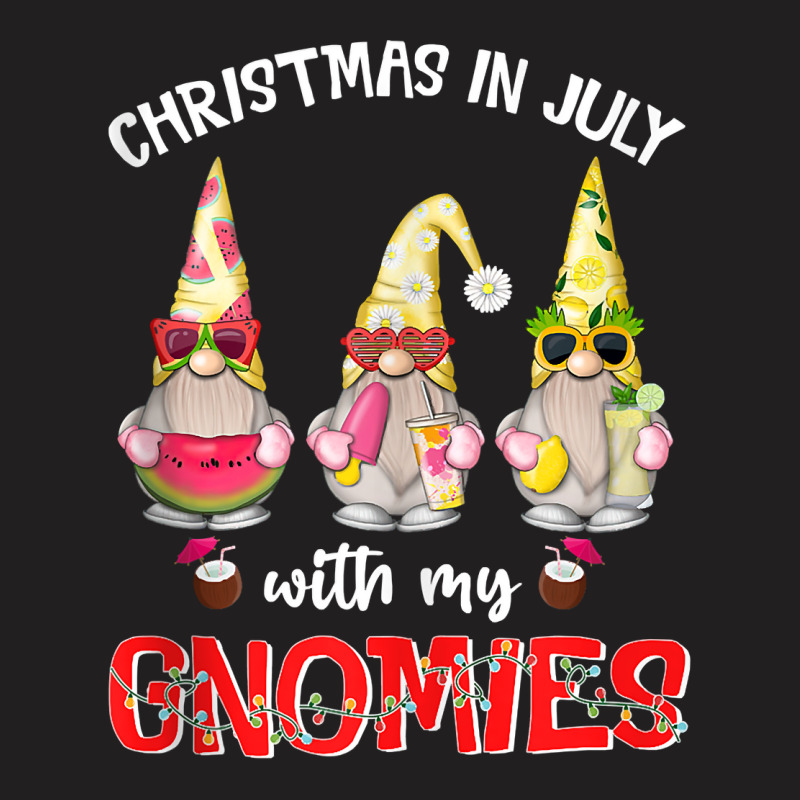 Funny Summer Vacation Gnomies Gnomes For Christmas In July Tank Top T-Shirt by GradenKacers | Artistshot