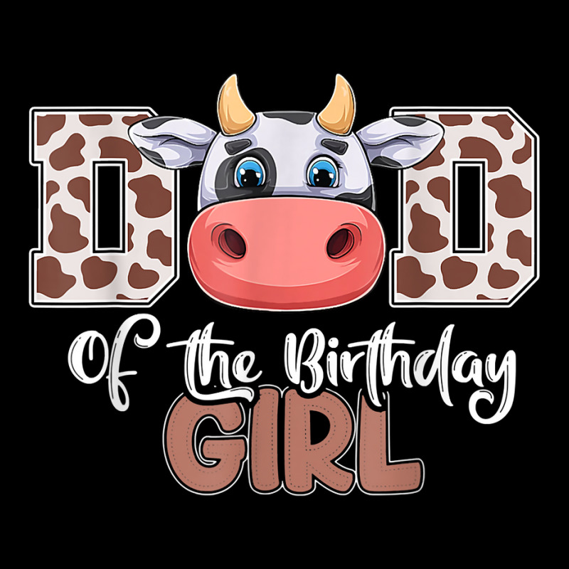 Funny Dad Of The Birthday Girl Dairy Cow Style T Shirt Pocket T-shirt | Artistshot