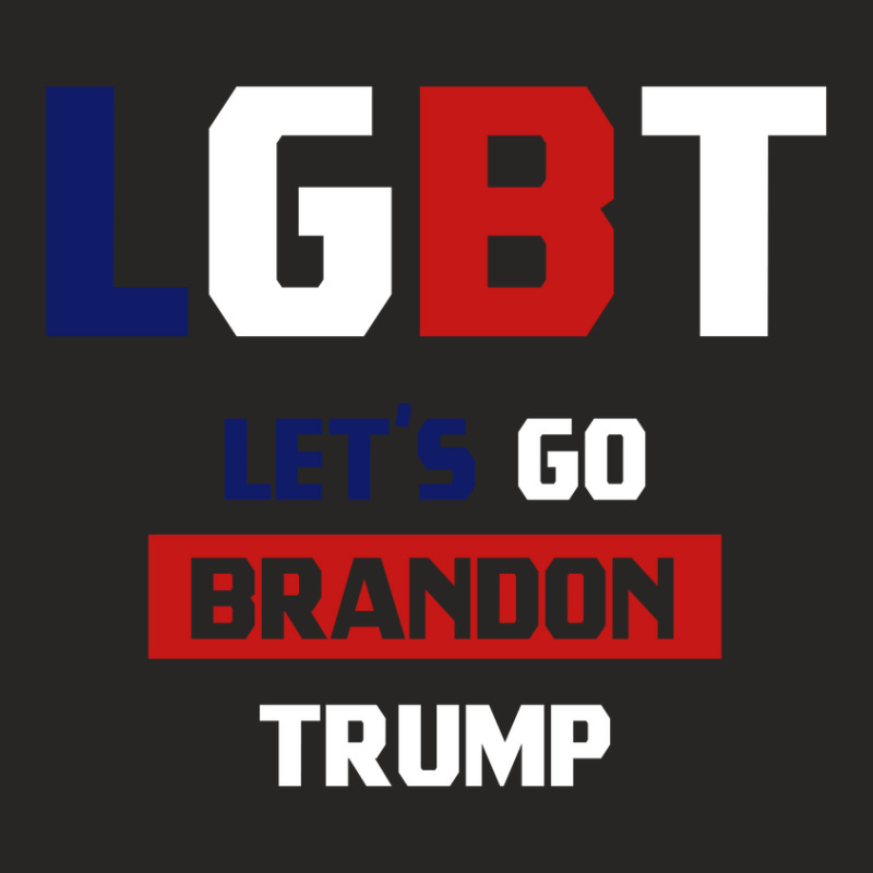 Lgbt Let’s Go Brandon - Usa Political Gift Ladies Fitted T-Shirt by Diogo Calheiros | Artistshot