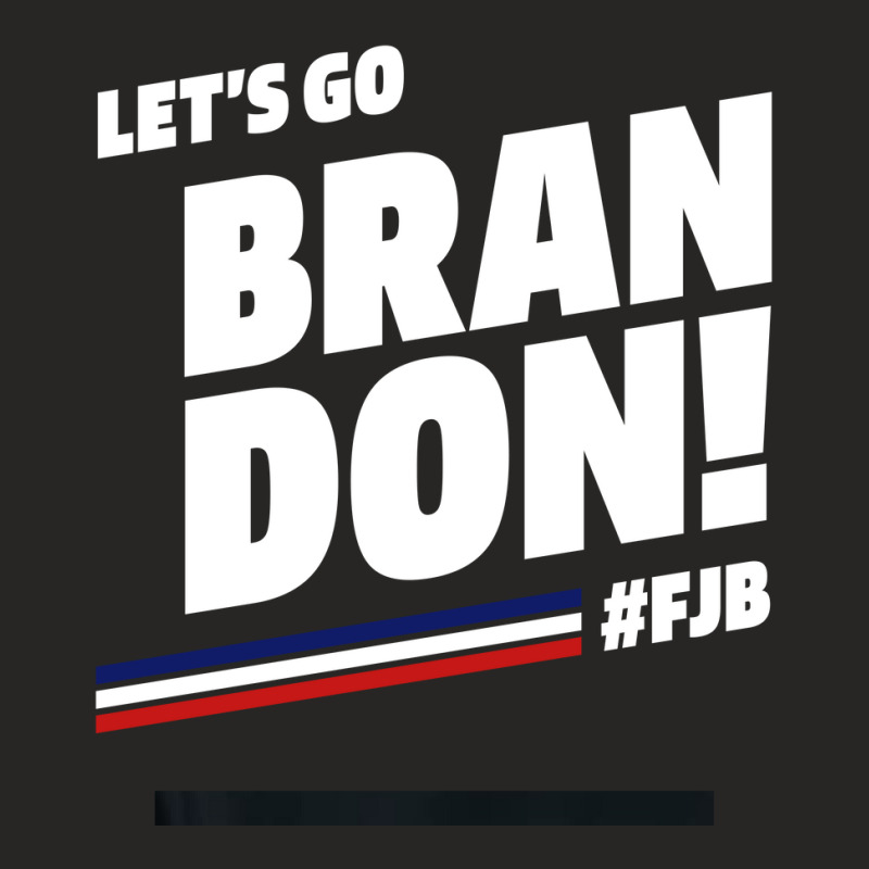 Let's Go Brandon Fjb - Usa Political Gift Ladies Fitted T-Shirt by Diogo Calheiros | Artistshot