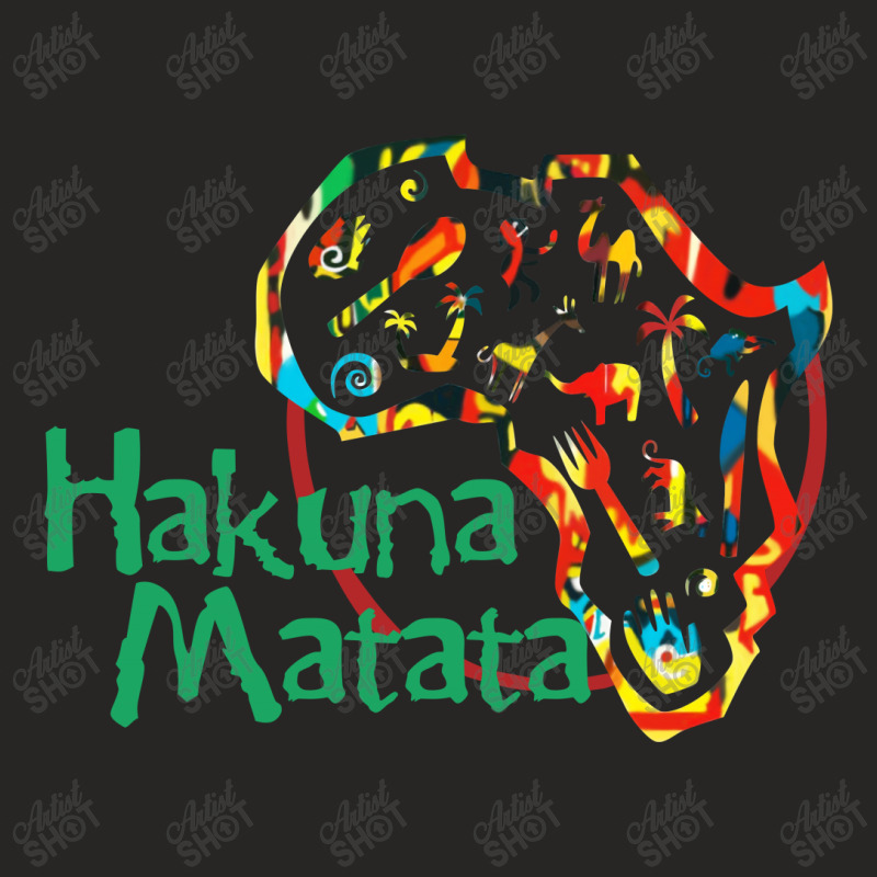 Funny Hakuna Matata Ladies Fitted T-Shirt by Reotechart | Artistshot