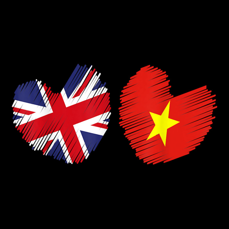 Vietnam Great Britain Heart Uk Flag Vietnamese Flag Heart T Shirt Baby Tee | Artistshot