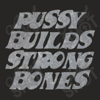 Pussy Builds Strong Bones Ladies Fitted T-shirt | Artistshot