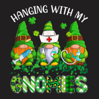 St Patricks Day Hanging With My Gnomies Nurse Stethoscope T Shirt T-shirt | Artistshot