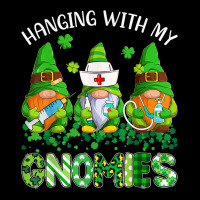 St Patricks Day Hanging With My Gnomies Nurse Stethoscope T Shirt Landscape Canvas Print | Artistshot