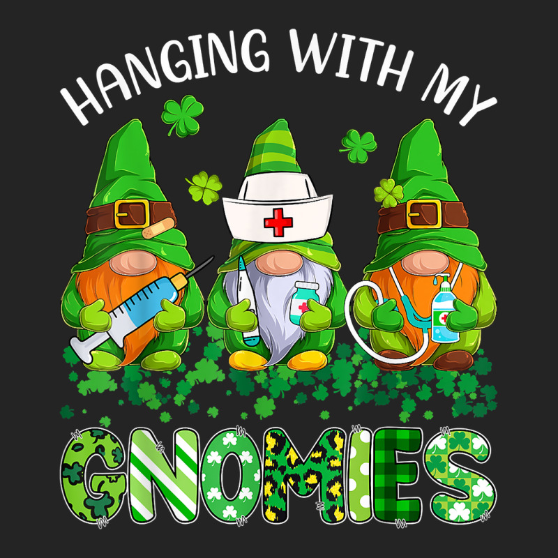 St Patricks Day Hanging With My Gnomies Nurse Stethoscope T Shirt 3/4 Sleeve Shirt | Artistshot