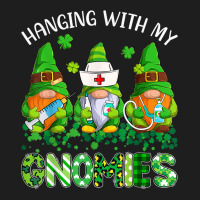 St Patricks Day Hanging With My Gnomies Nurse Stethoscope T Shirt Classic T-shirt | Artistshot