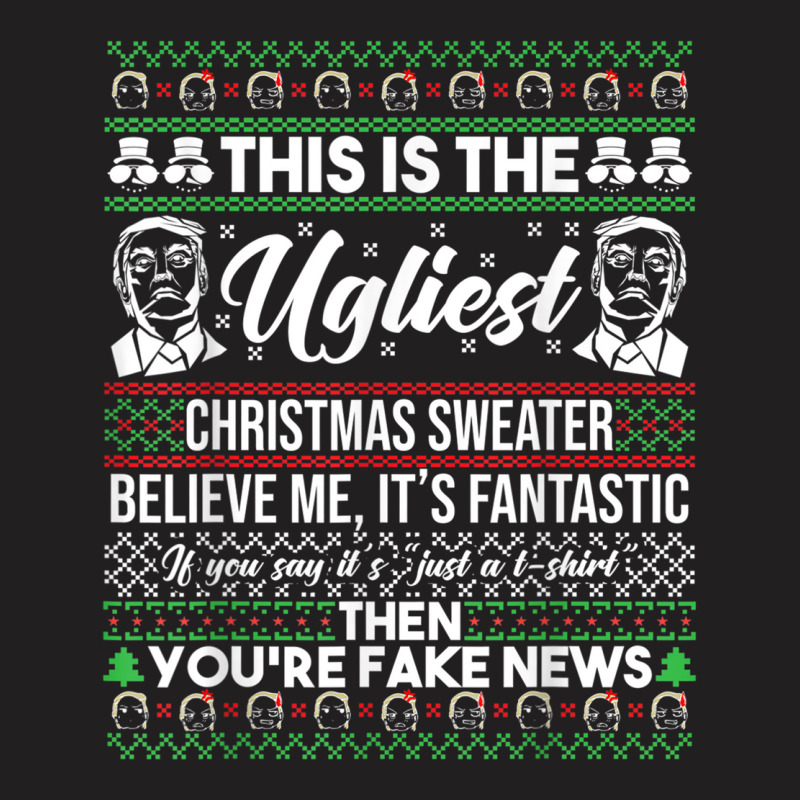 Trump Ugly Christmas Sweater T-shirt | Artistshot