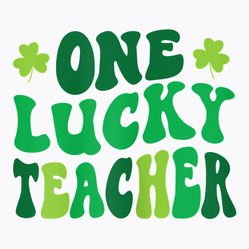 Womens One Lucky Teacher Retro Vintage St. Patrick's Day T Shirt T-shirt | Artistshot