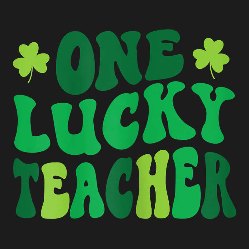 Womens One Lucky Teacher Retro Vintage St. Patrick's Day T Shirt Hoodie & Jogger Set | Artistshot