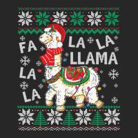 Fa La La Llama Christmas Santa Hat Lights Ugly Sweater 136 Men's T-shirt Pajama Set | Artistshot