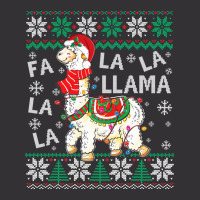 Fa La La Llama Christmas Santa Hat Lights Ugly Sweater 136 Vintage Short | Artistshot